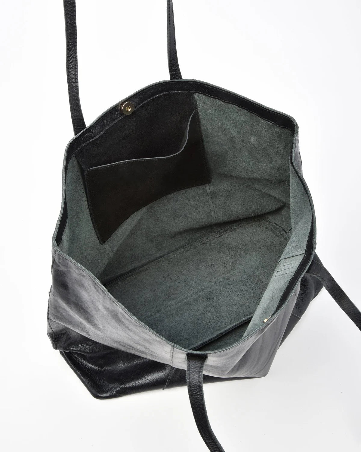 Gabee Elara Metallic Leather Hobo Bag, Black