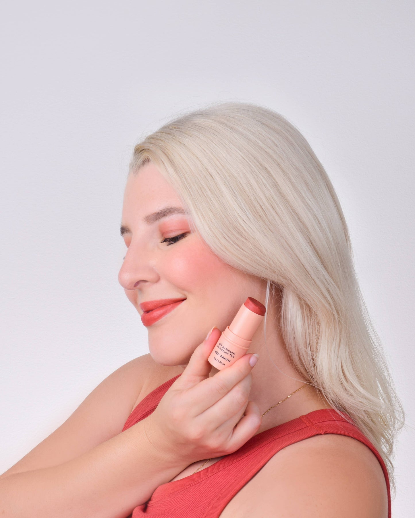 Avocado Zinc SPF 50 Natural Lip & Cheek Tint, Red Earth