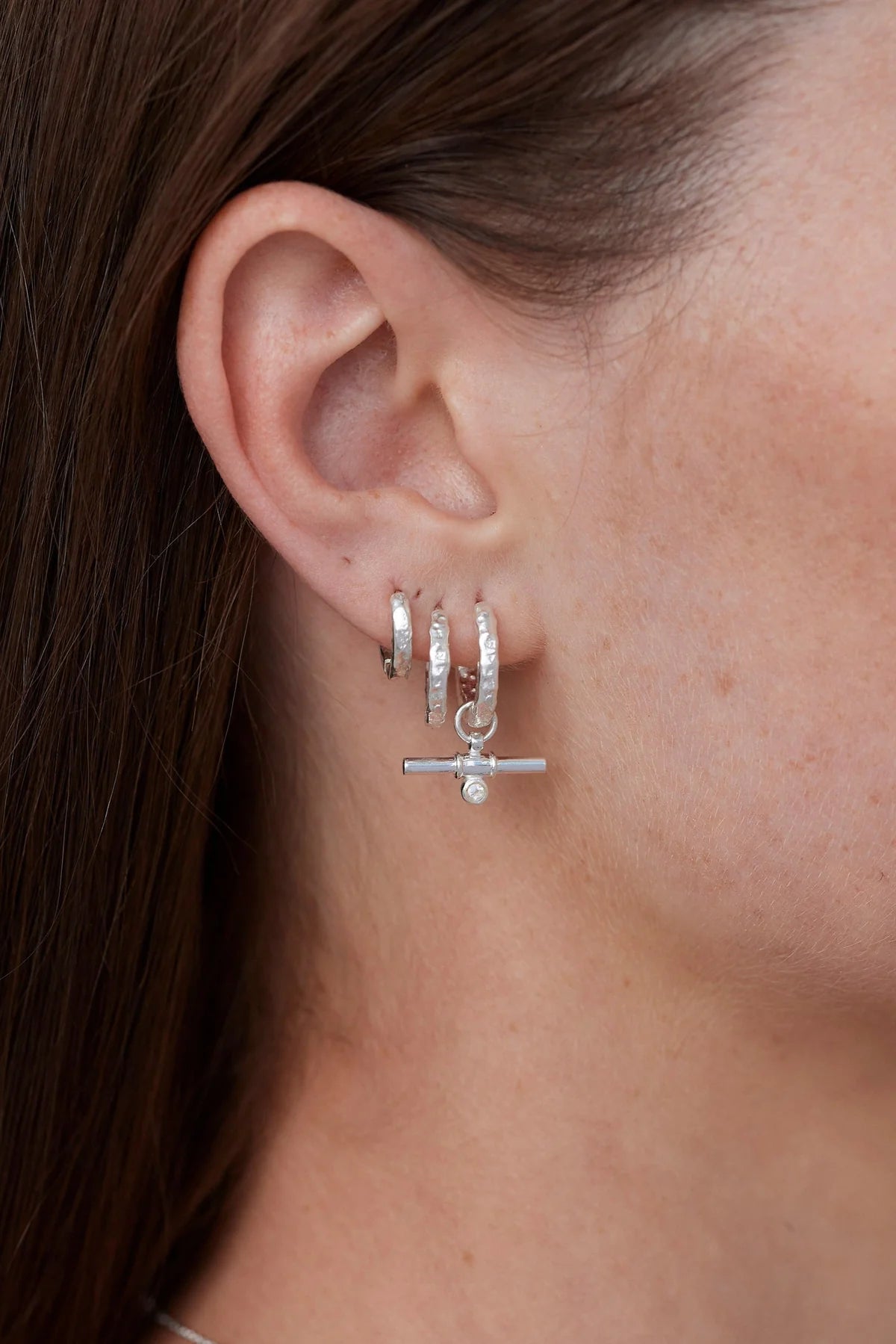 ToniMay Bar Earring Charm, Silver