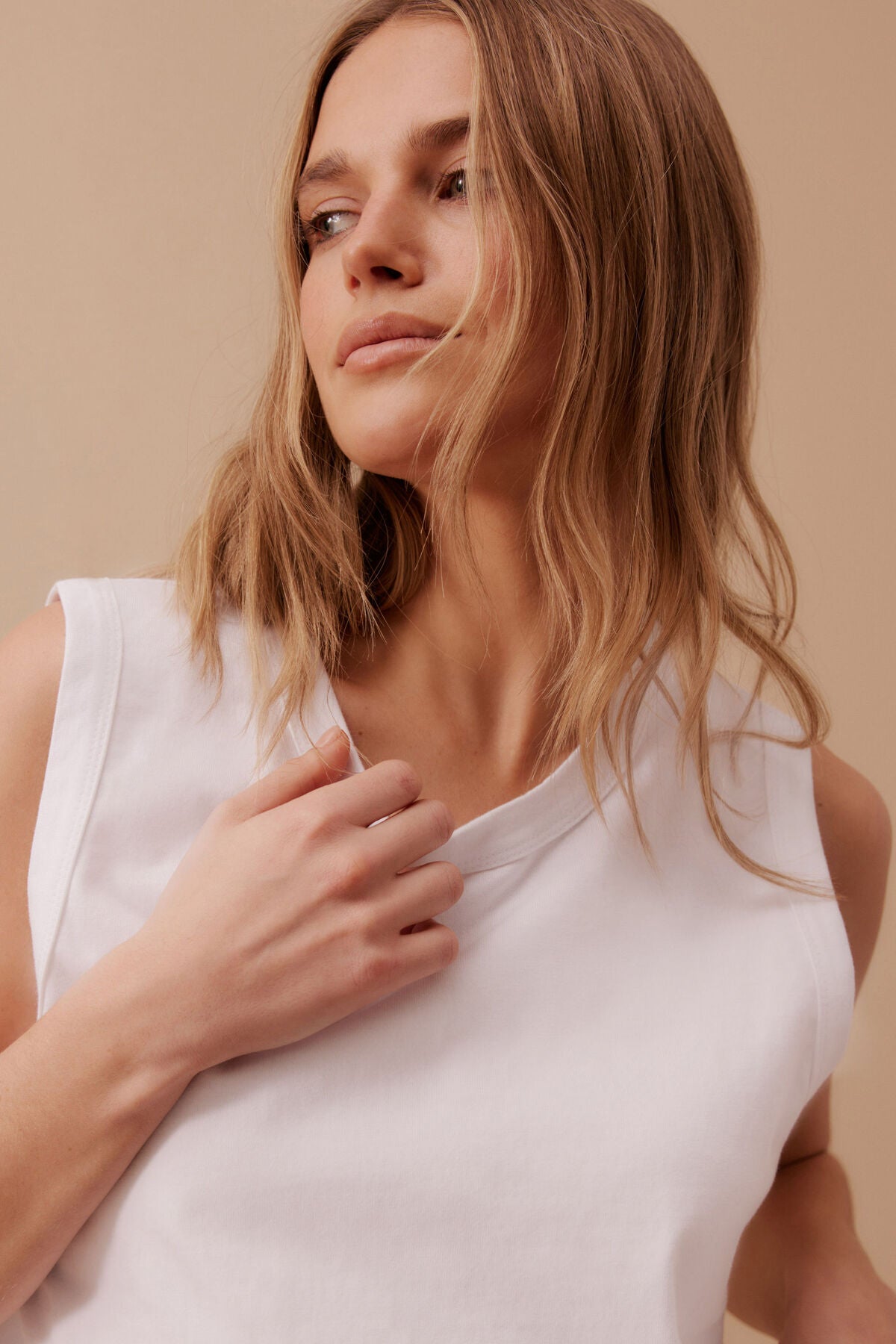 Ceres Life Tara Boxy Tank, White
