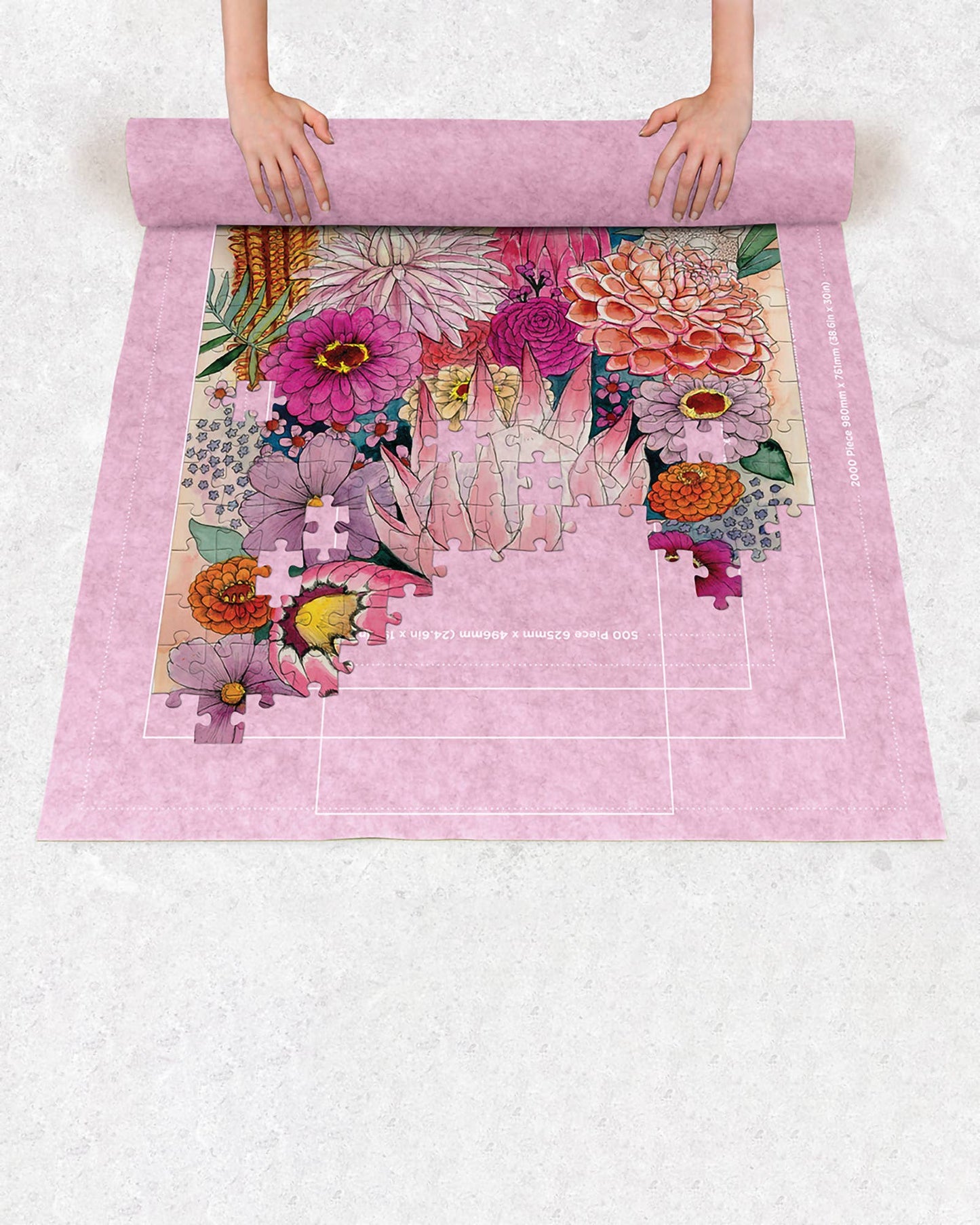 Journey Of Something Jigsaw Puzzle Felt Roll