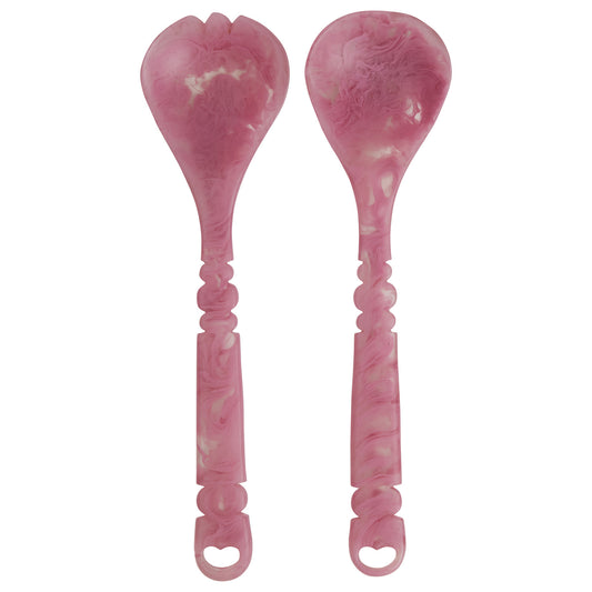 Sage & Clare Wilkie Salad Servers, Fuchsia