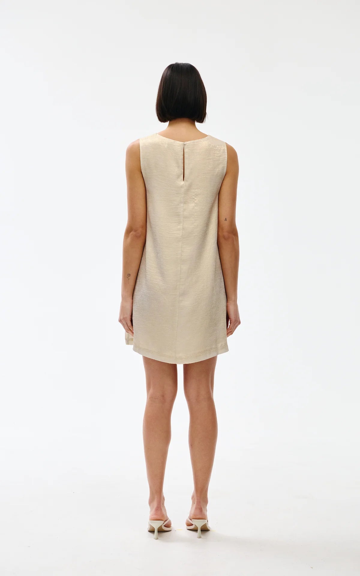 Kinney Luca Dress, Gold Lustre