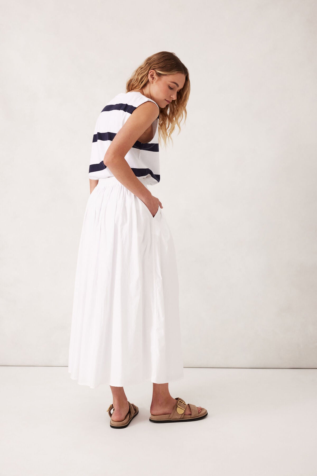 Ceres Life Florence Maxi Skirt, White