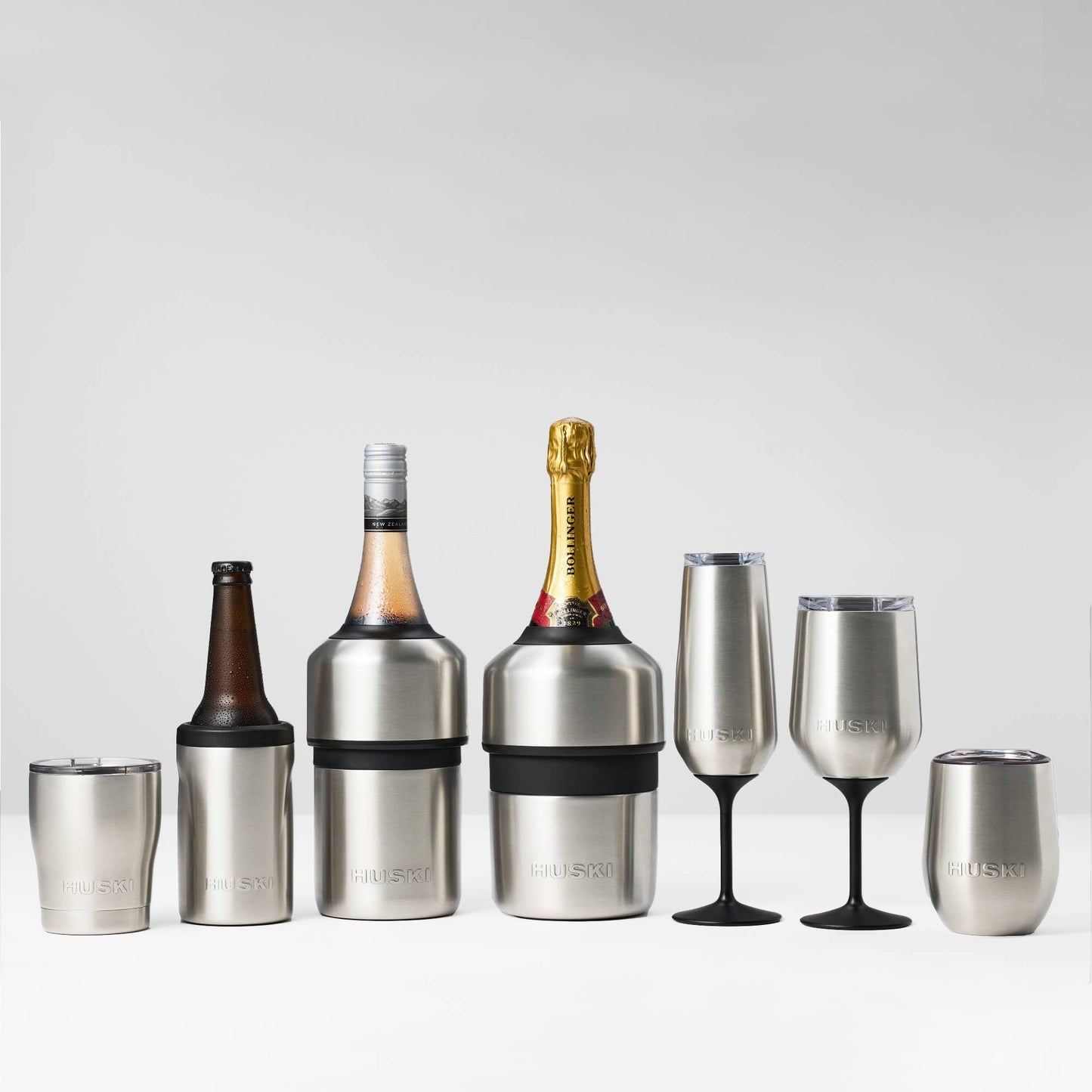 Huski Champagne Cooler, Brushed Stainless