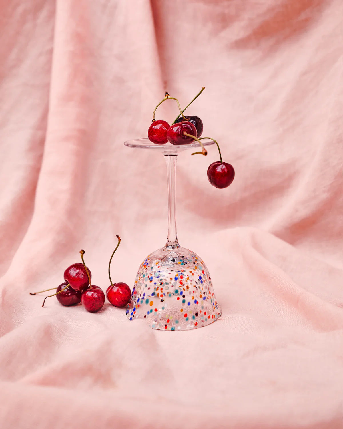 Kip & Co Party Speckle Coupe Glass, 2 Piece Set