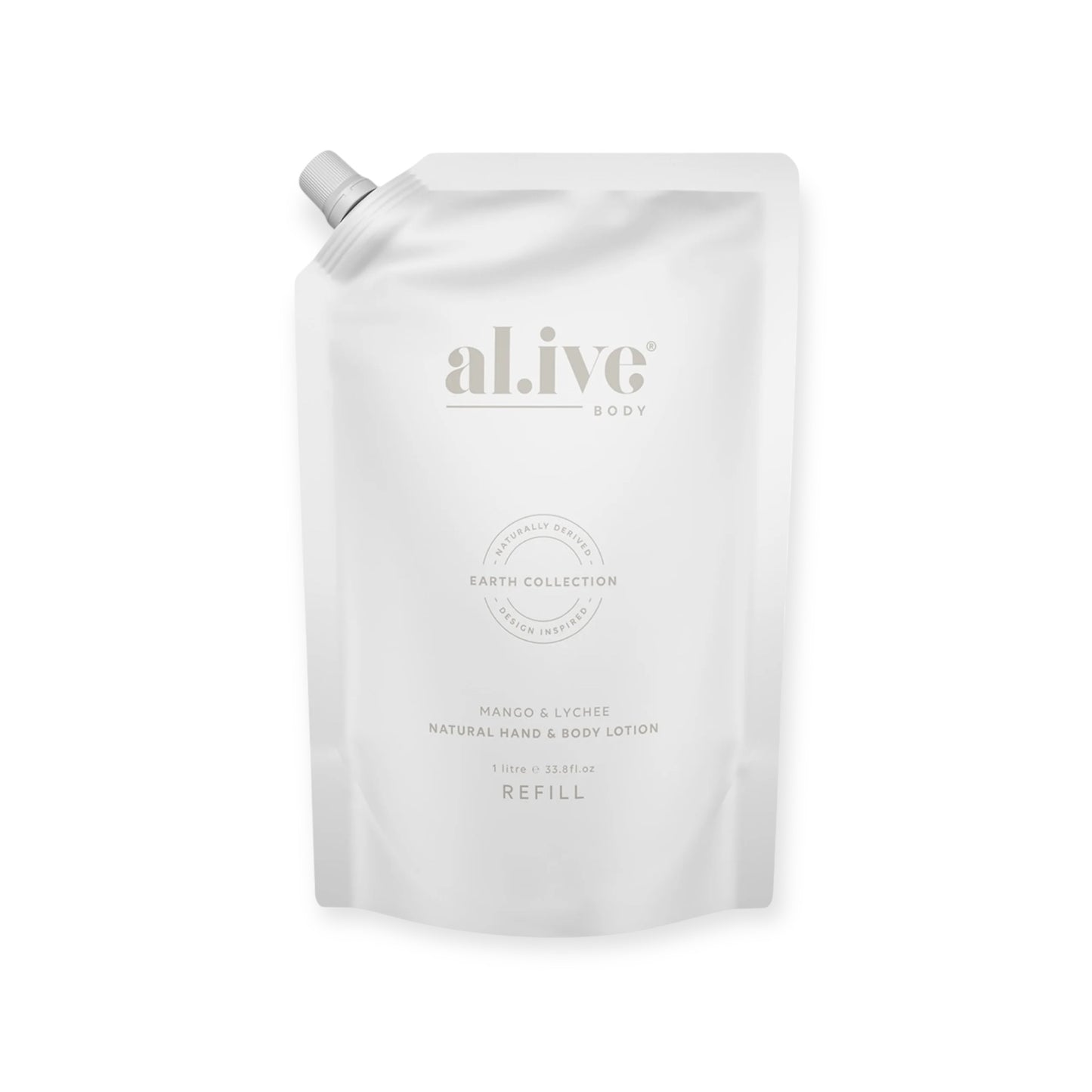 Al.ive 1L Hand & Body Lotion Refill Pouch, Mango & Lychee