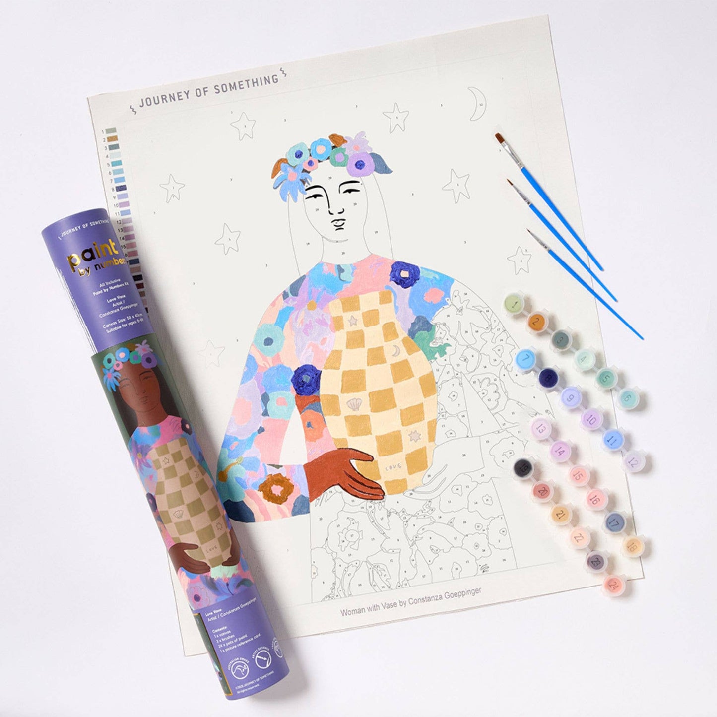 Journey of Something Paint By Numbers, Love Vase