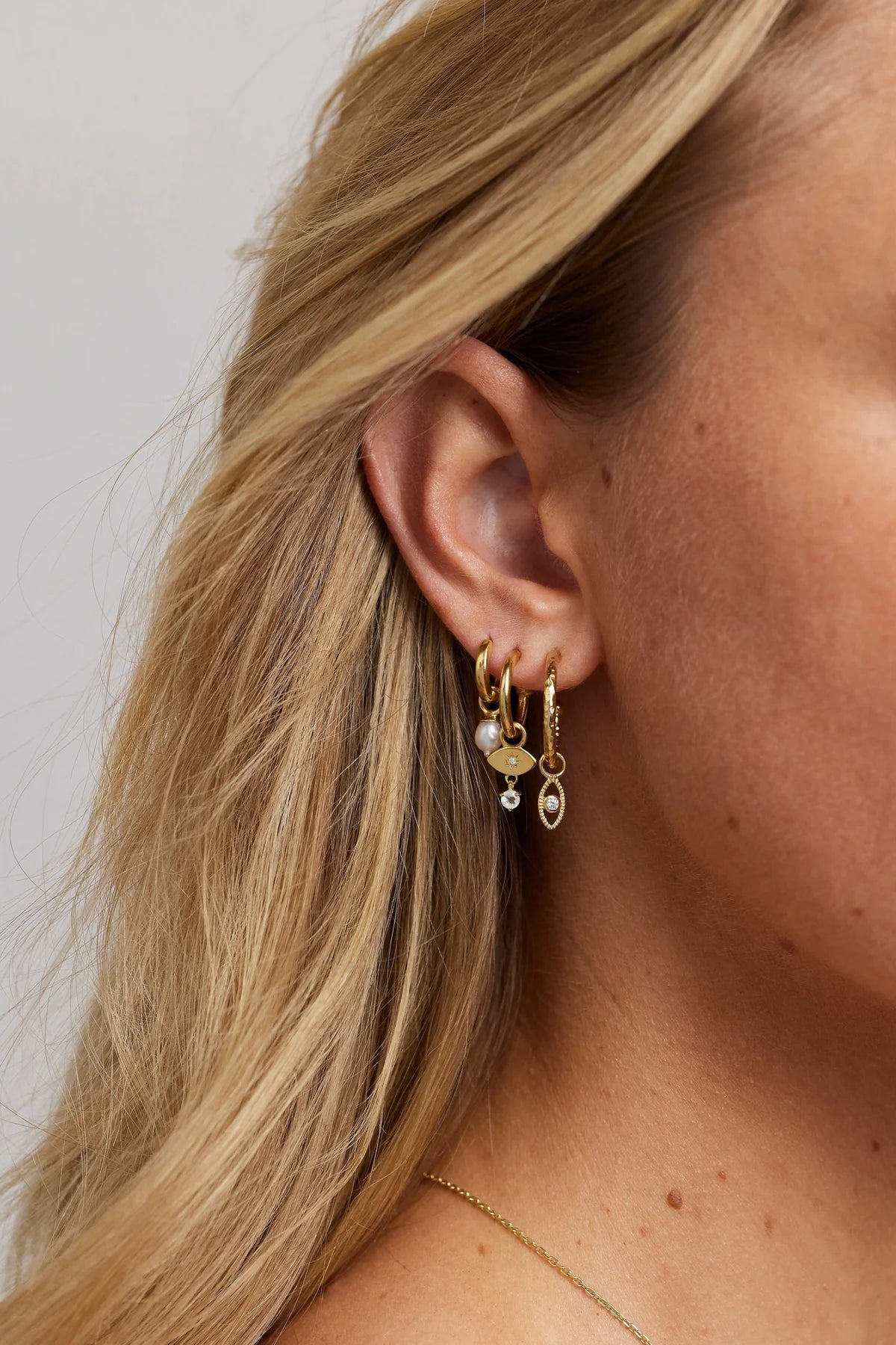 ToniMay All Seeing Earring Charm, Gold