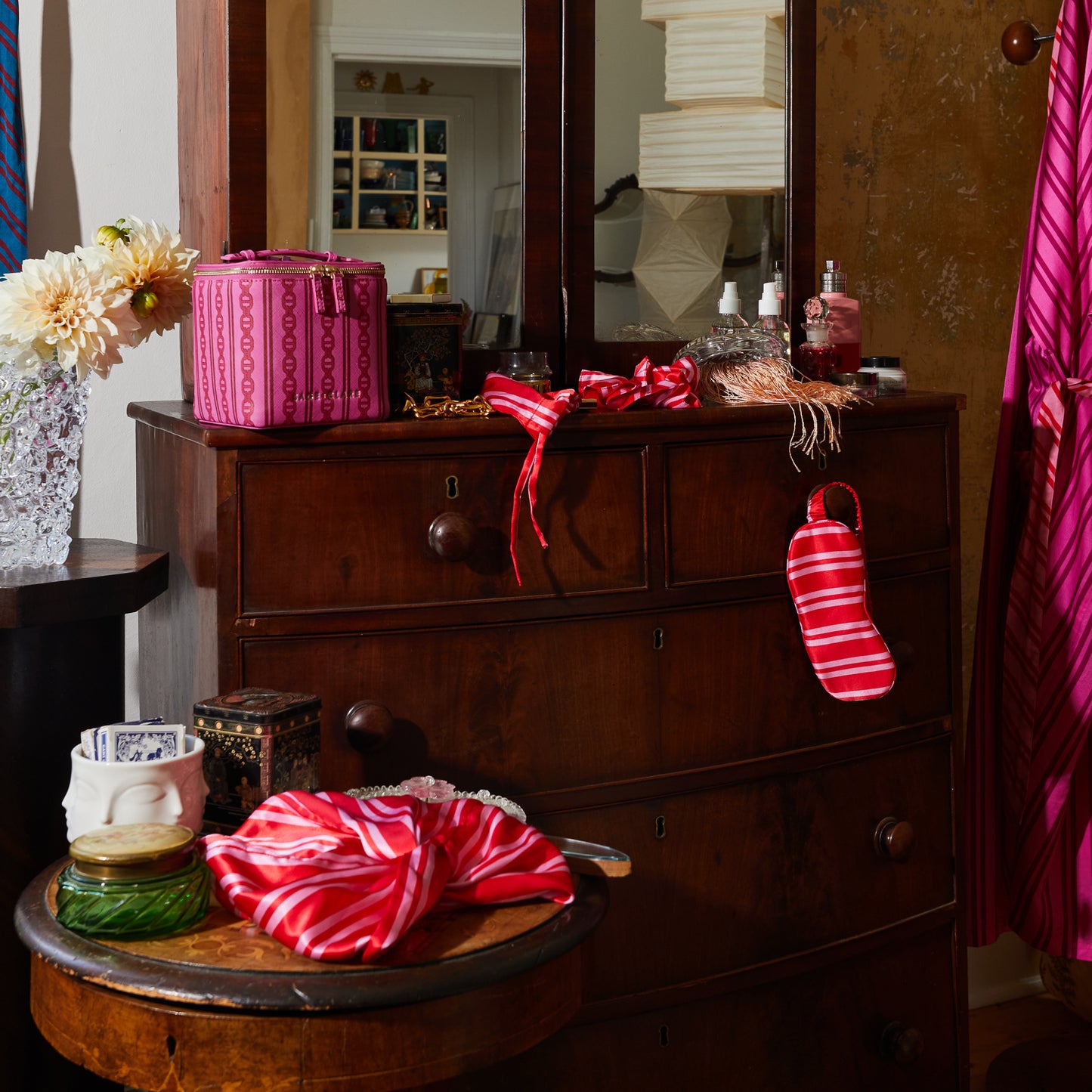Sage & Clare Taylor Silk Hair Turban, Scarlet