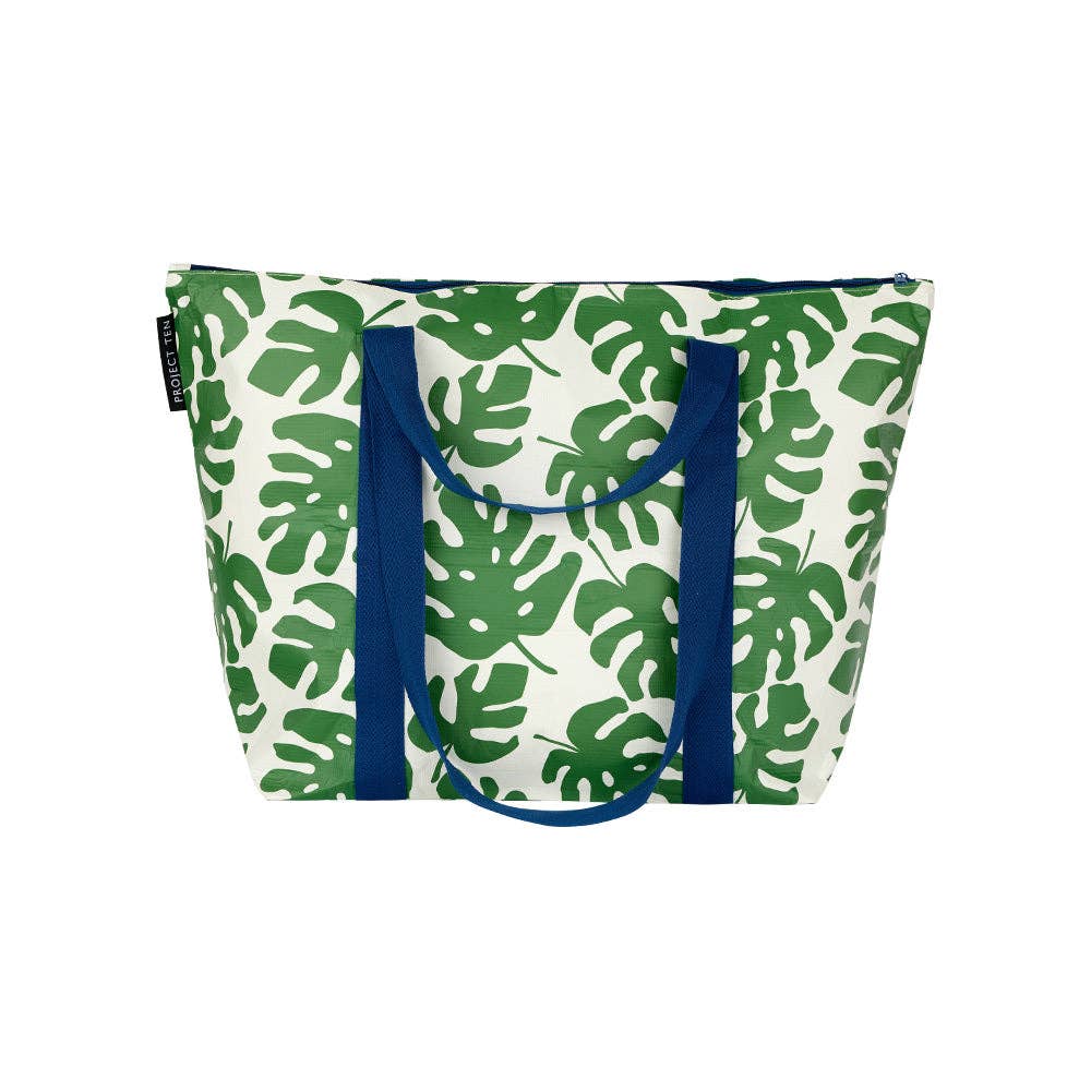 Project Ten Zip Medium Tote, Monstera