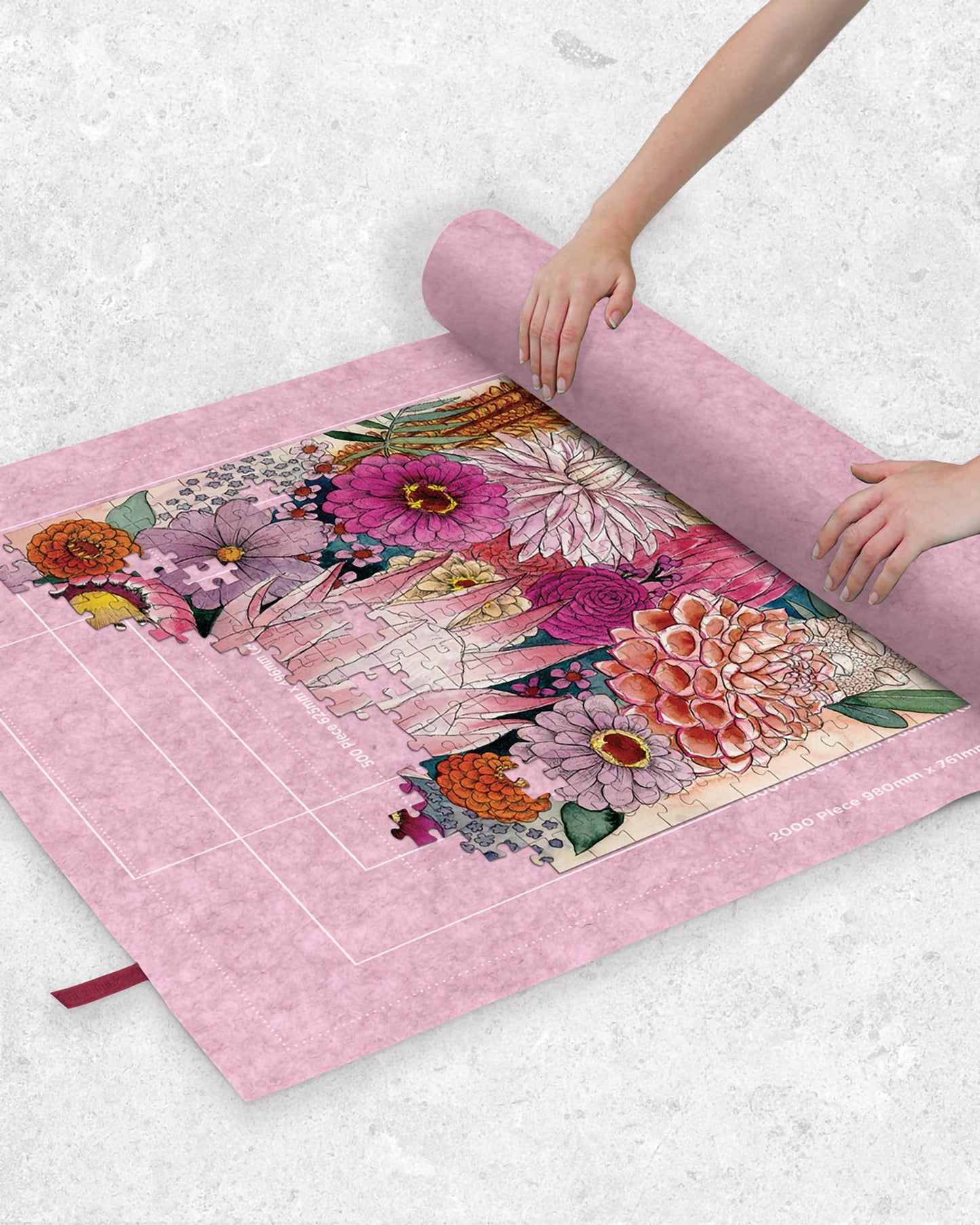 Journey Of Something Jigsaw Puzzle Felt Roll