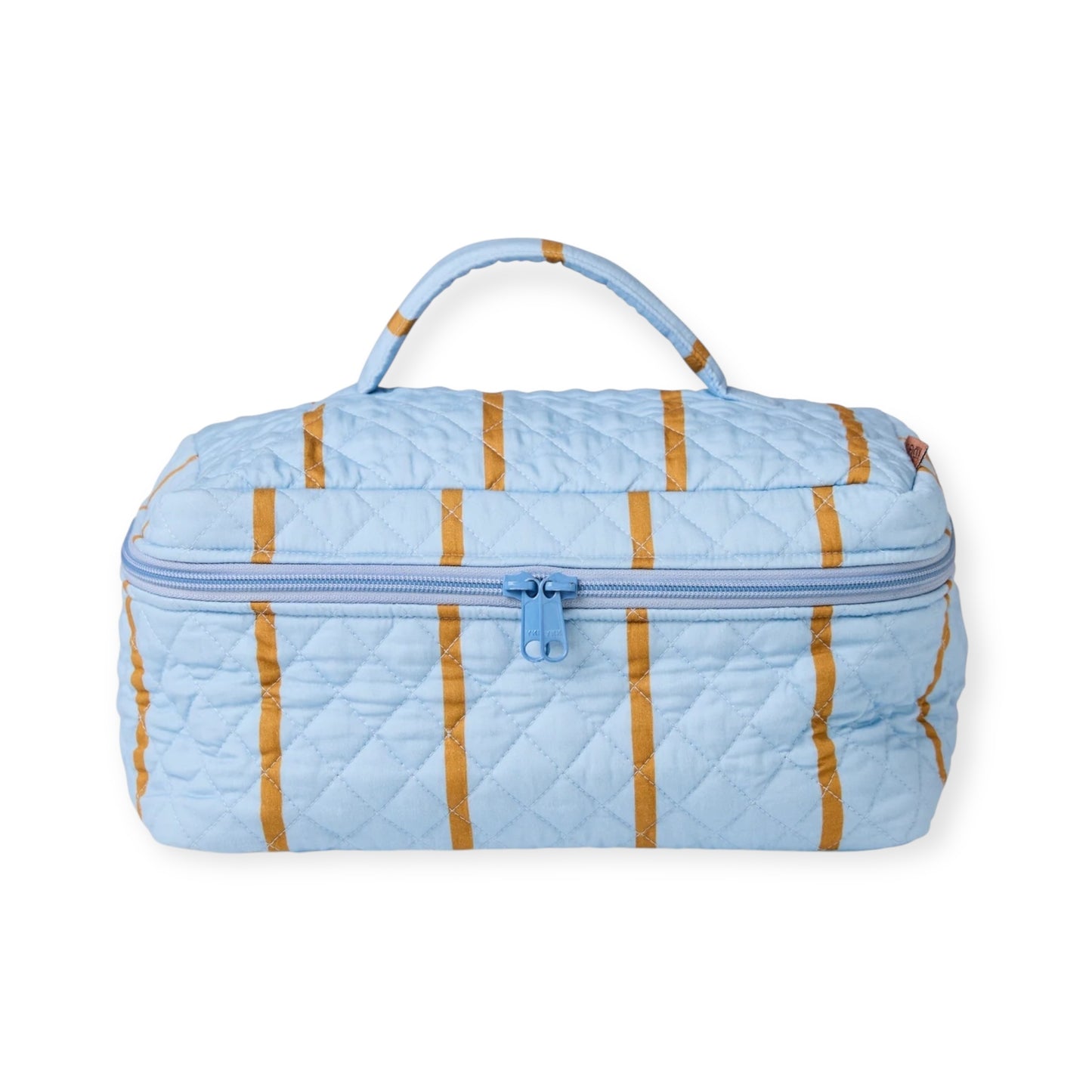 Kip & Co Quilted Cotton Toiletry Case, Cosmo Stripe