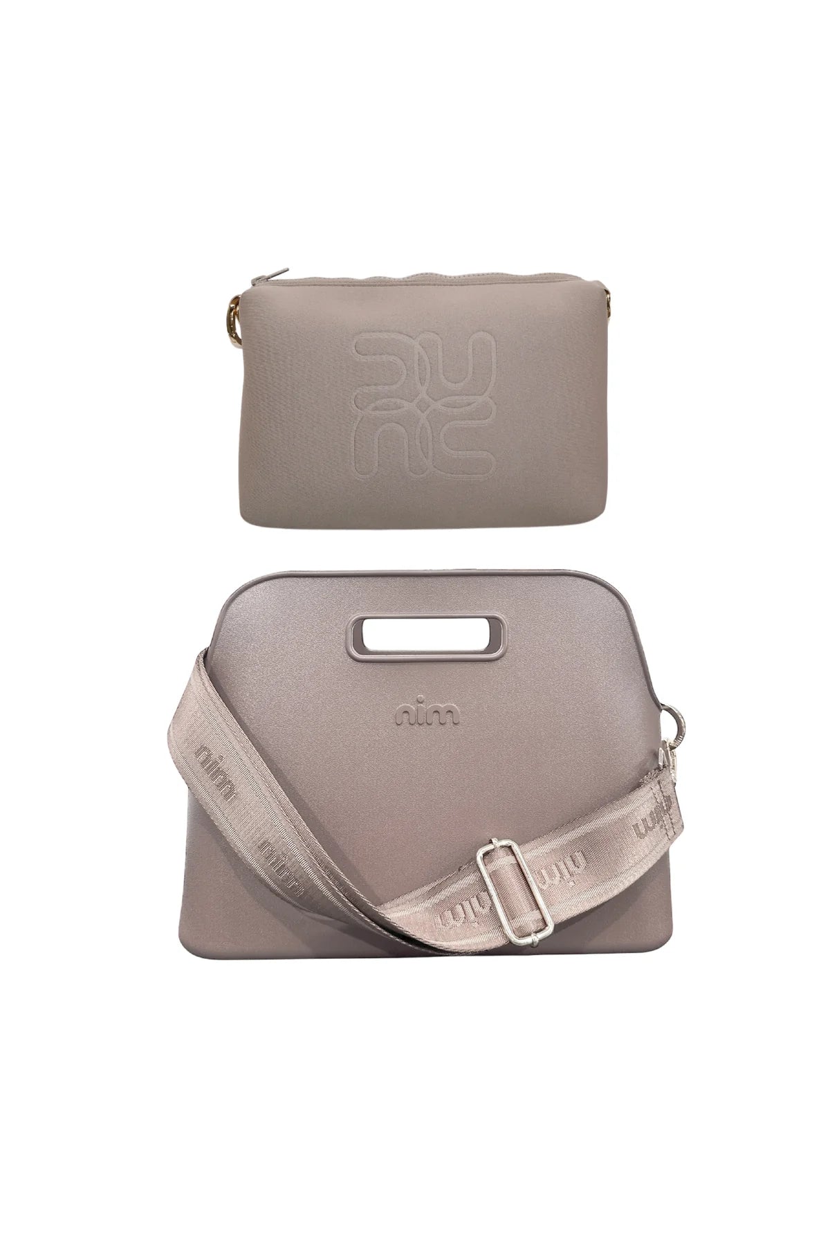 Nim The Label BB Tote Set, Taupe