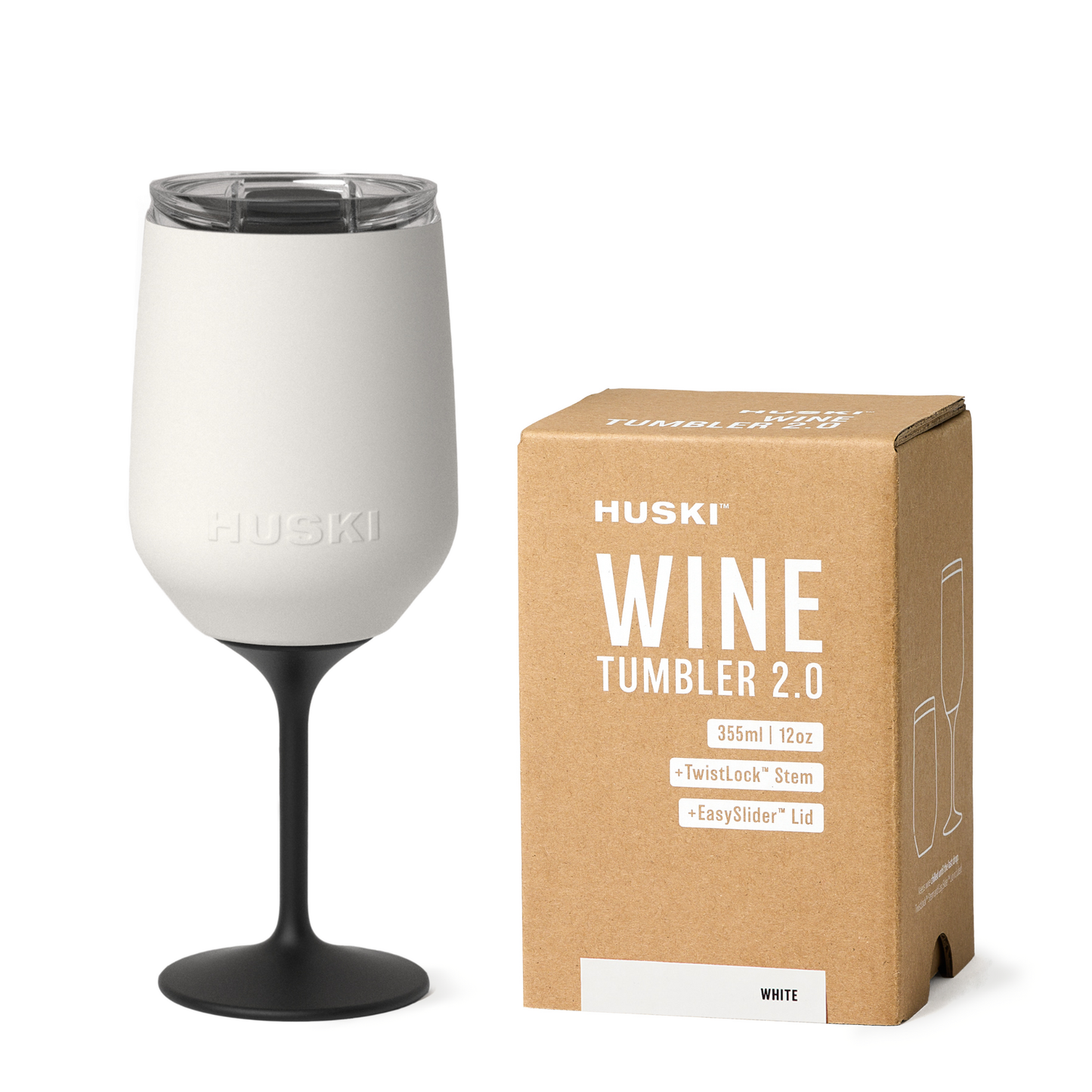 Huski Wine Tumbler 2.0, White