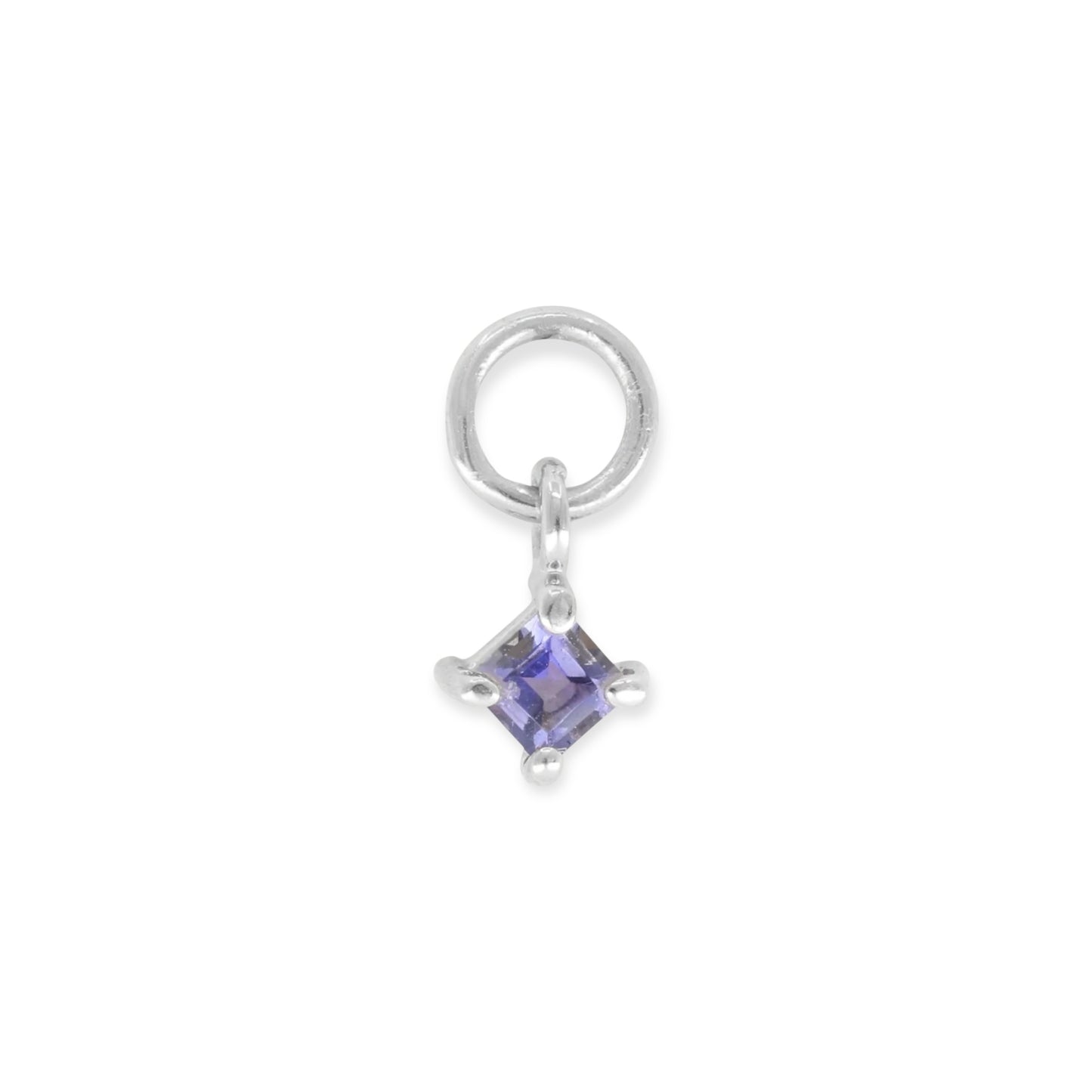 ToniMay Petite Iolite Earring Charm, Silver