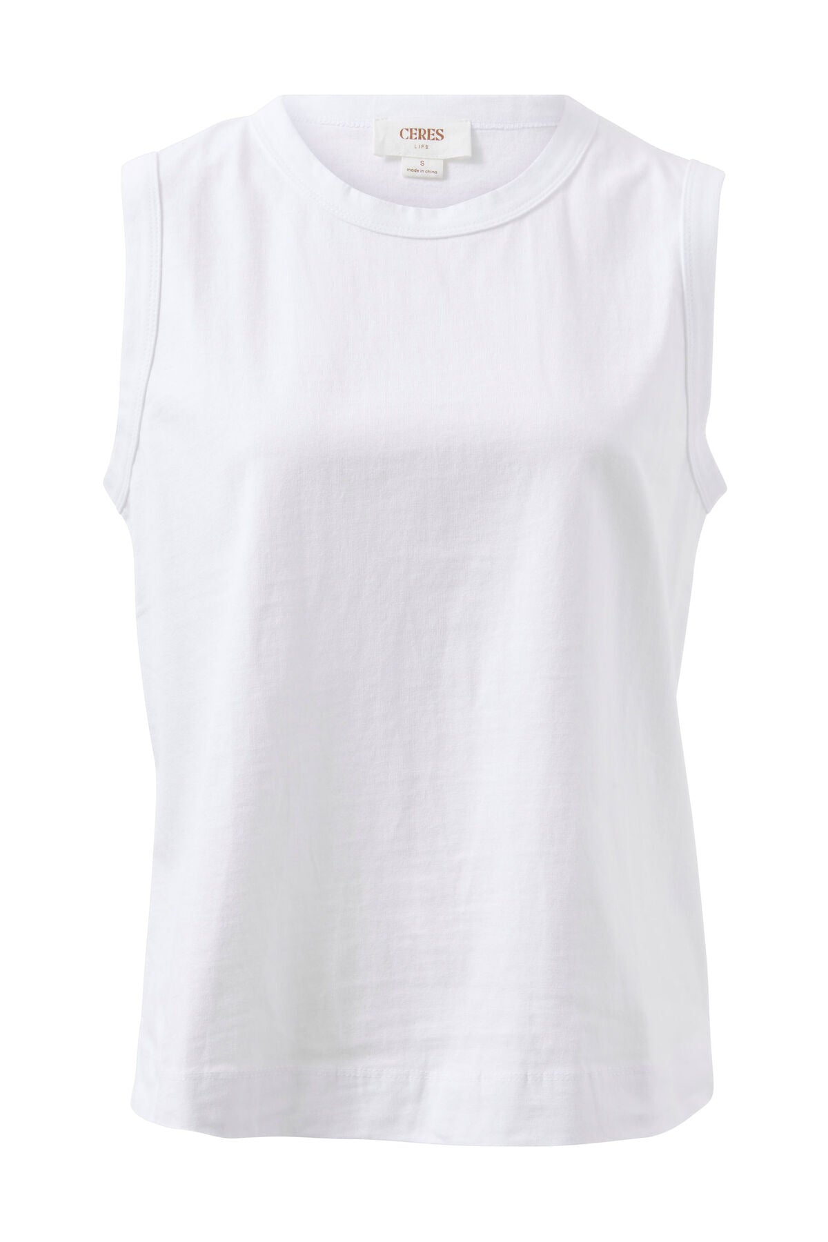 Ceres Life Tara Boxy Tank, White