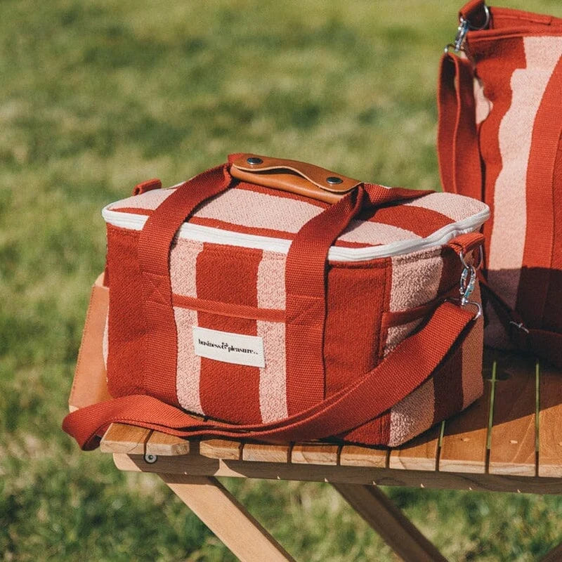 Business and Pleasure The Premium Cooler Bag, Terra Terracotta Stripe