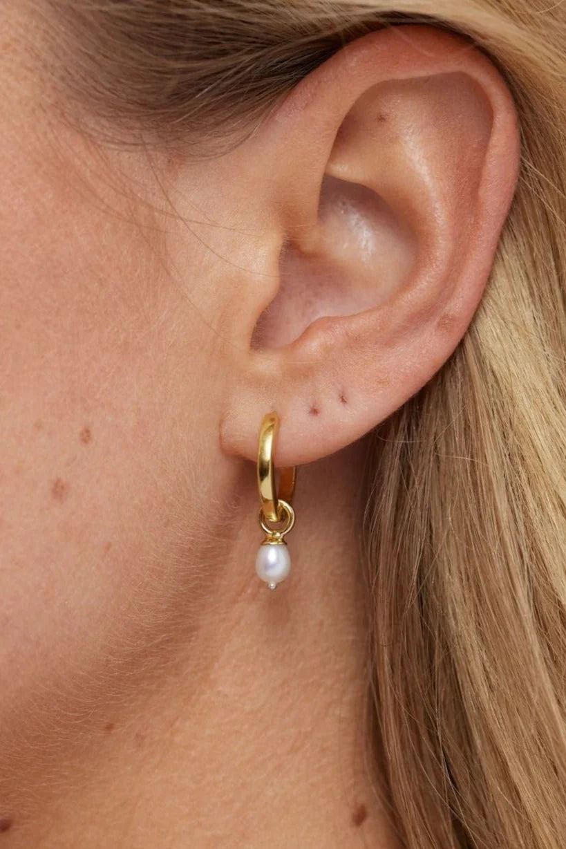 ToniMay Pearl Earring Charm, Gold