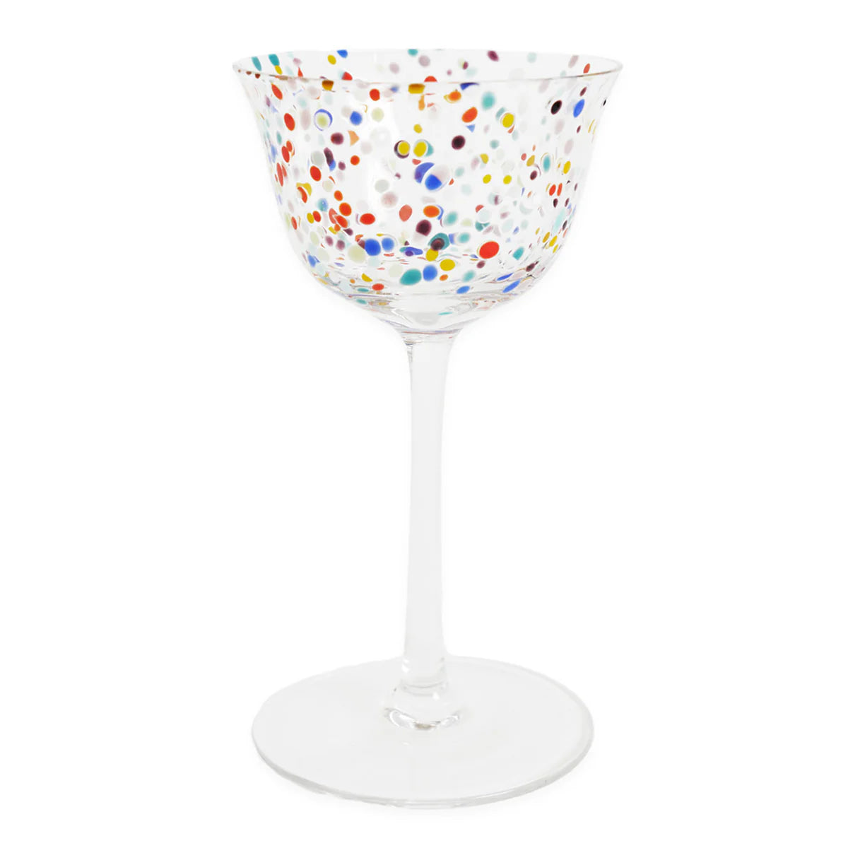 Kip & Co Party Speckle Coupe Glass, 2 Piece Set