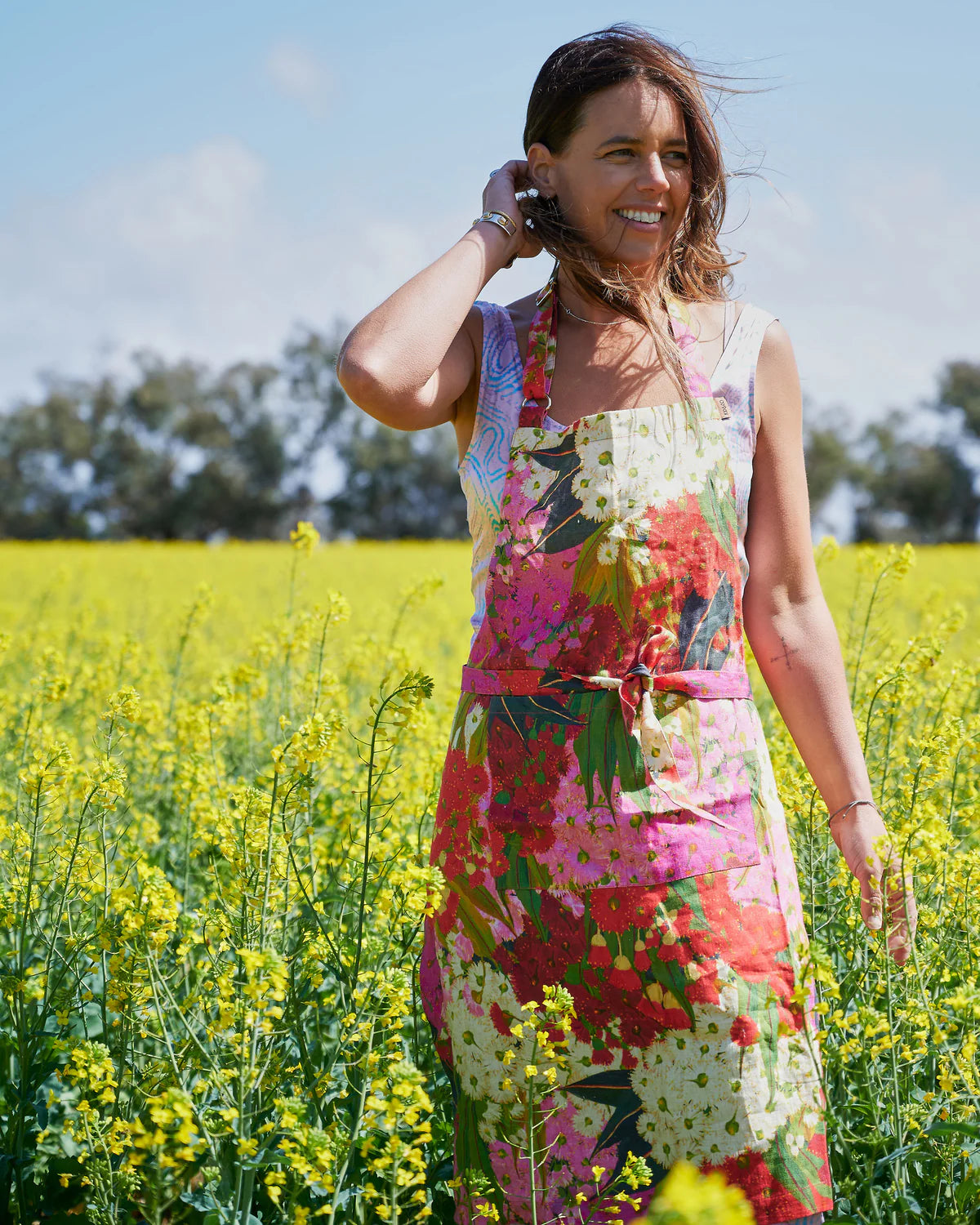 Kip & Co Apron, Australian Bush Blossom