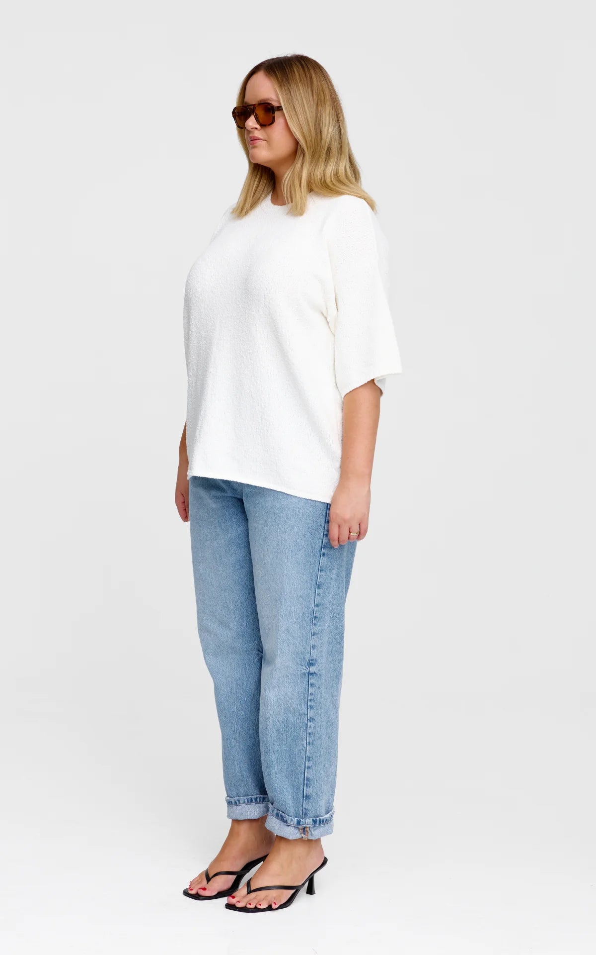 Kinney Camden Knit Tee, Ivory