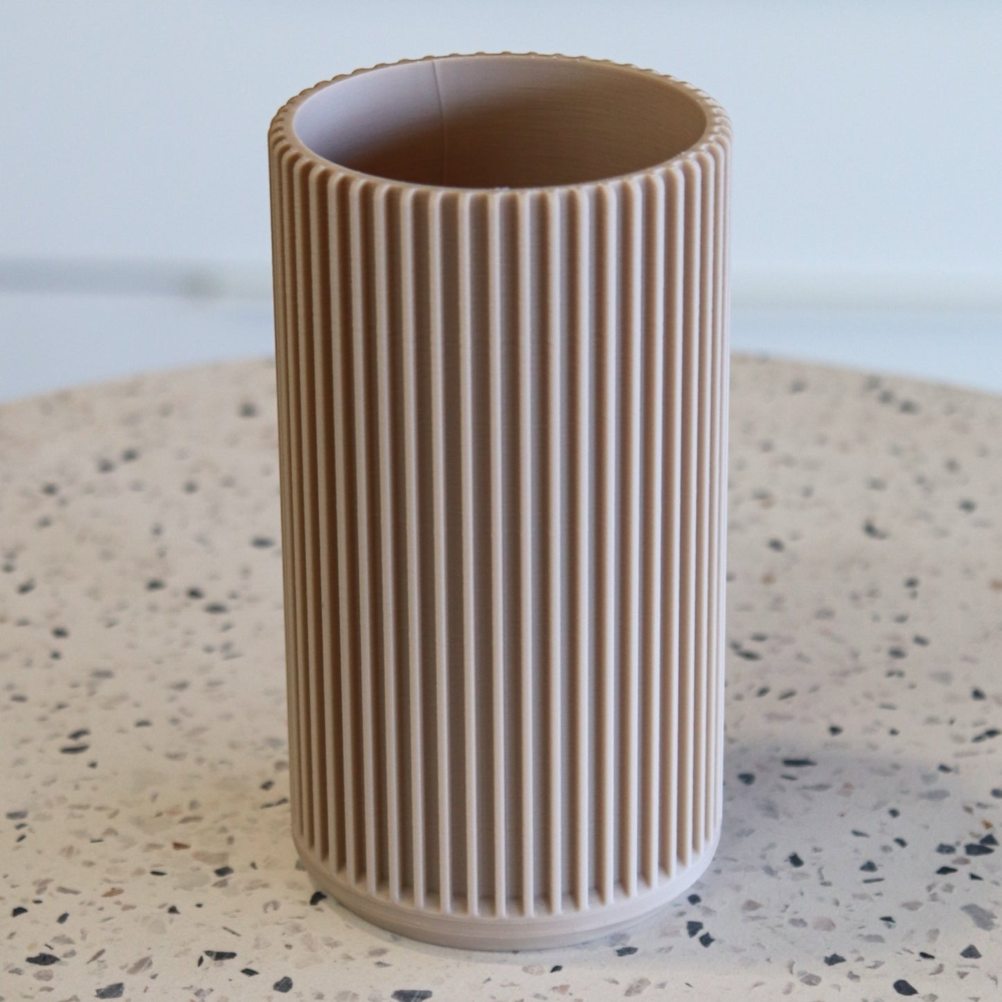 Printing Potters Ribbed Stationery Holder, Oatmeal