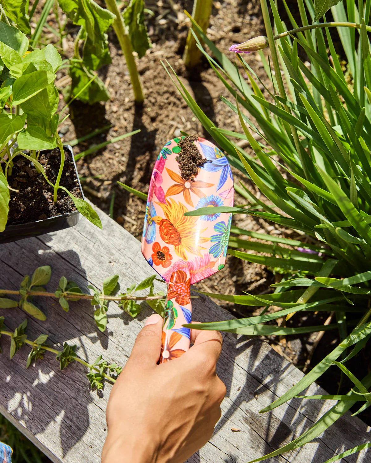 Kip & Co Garden Tools and Gloves Set, Wild Flowers In Bloom