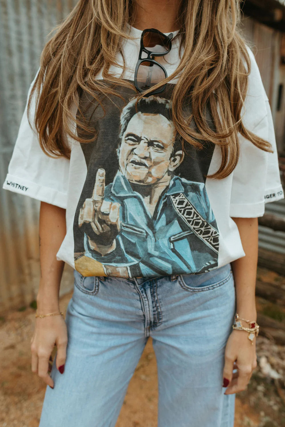 FAR MER. by Whitney Heavy Crew Tshirt, Mainstream Rebel