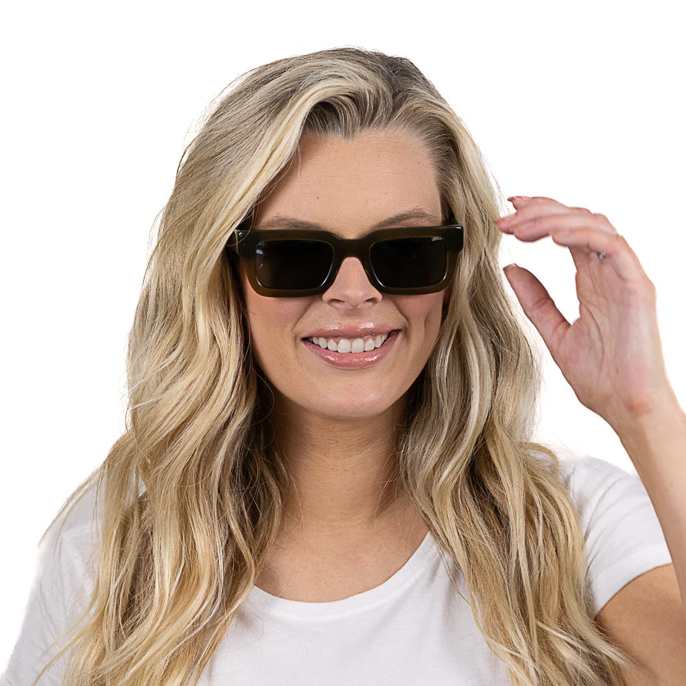 Soek Rove Moss Sunglasses, Khaki