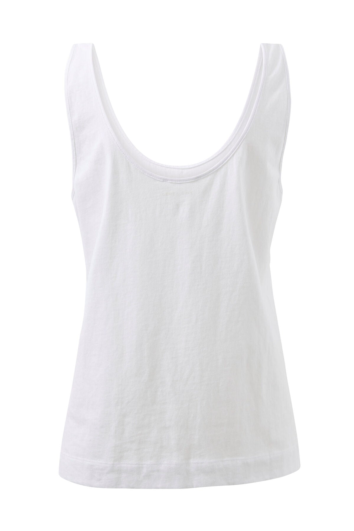 Ceres Life Bloom Slouchy Scoop Tank, White
