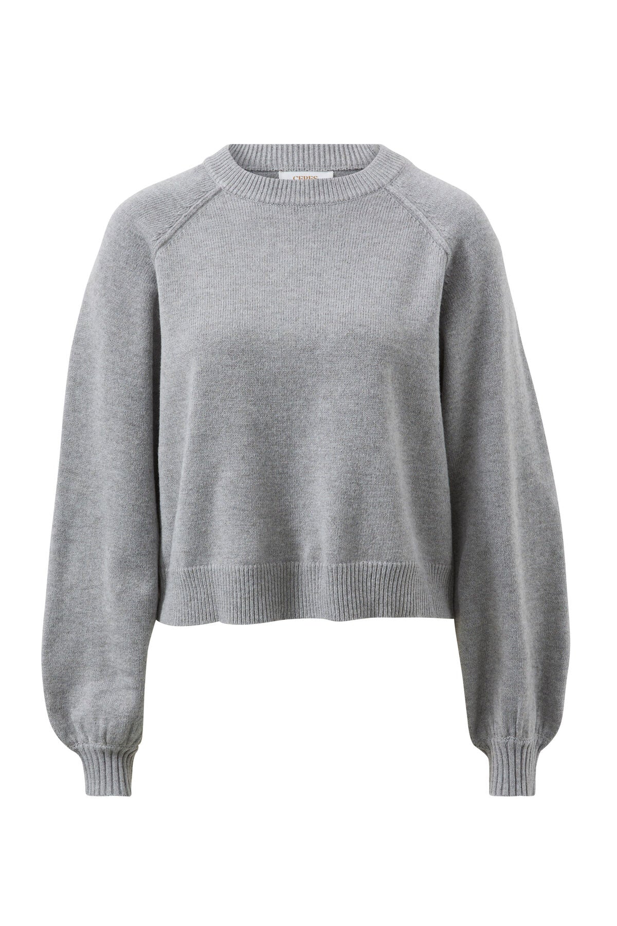 Ceres Life Soft Knit Raglan Crew, Grey Marle