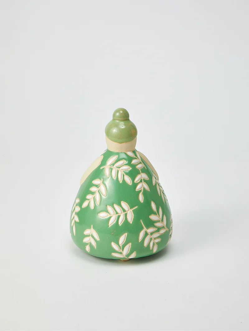 Jones & Co Nonna Floral Vase, Green