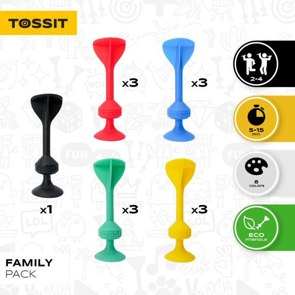 Tossit TOSF Tossit Game, Family Pack (13 pieces)