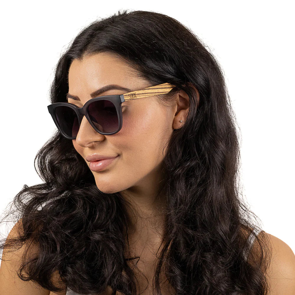 Soek Lila Grace Sunglasses, Charcoal Grey