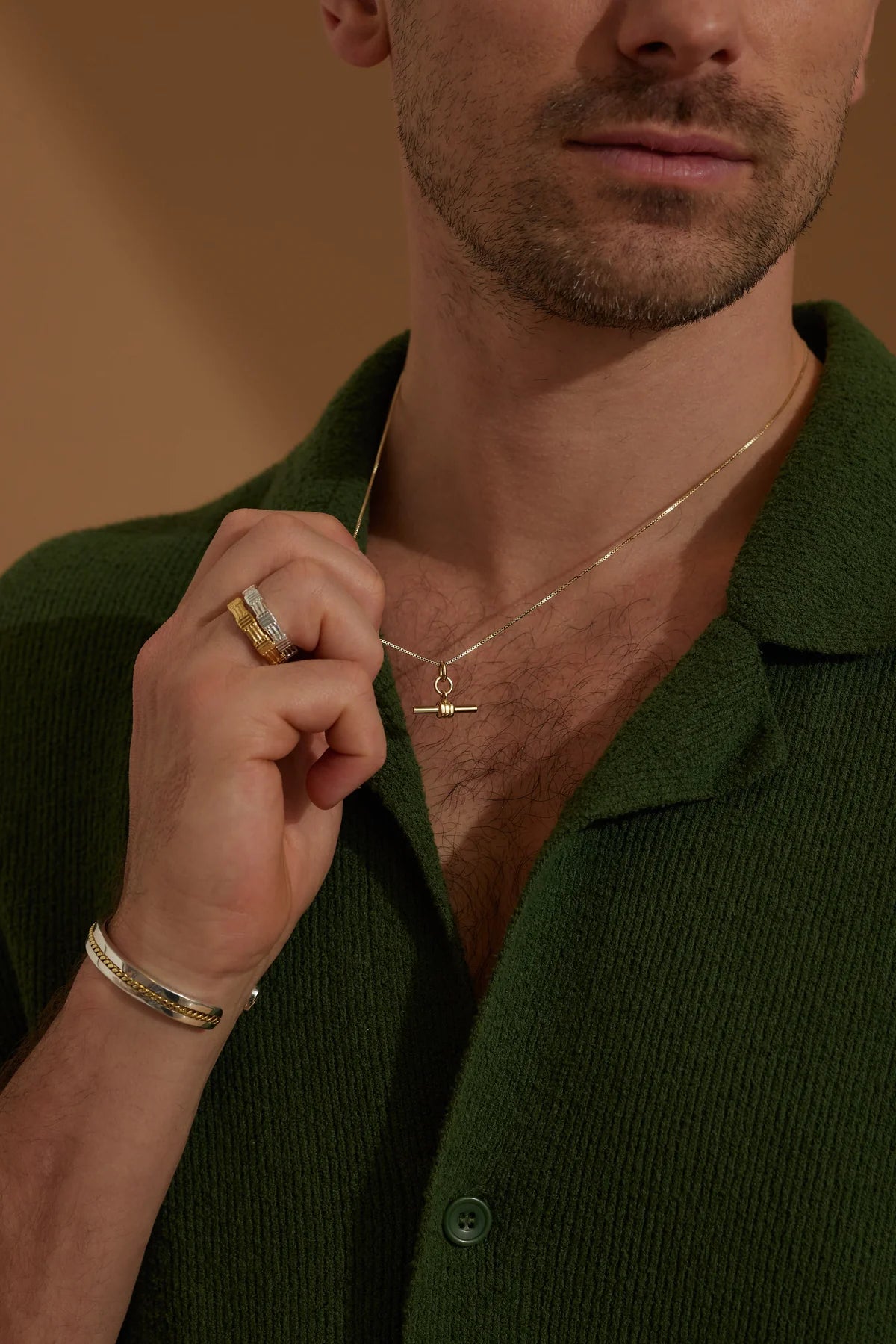 ToniMay Mens (unisex) Fob Necklace, Silver
