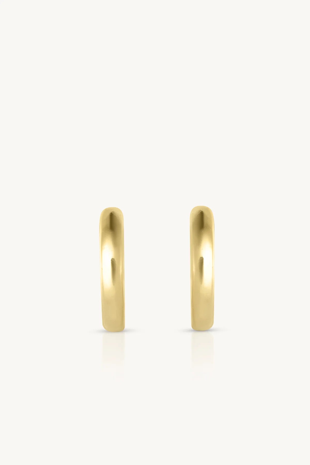ToniMay Polished Huggies, Small Gold