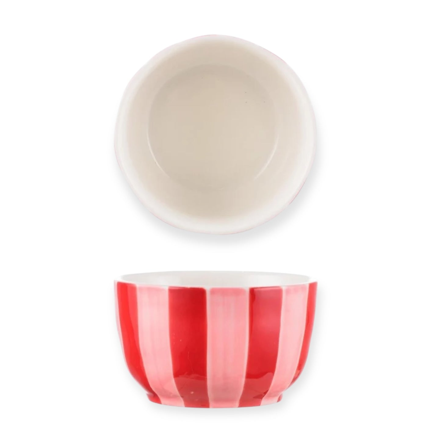 Noss & Co Small Bowl, Pink and Red Stripe