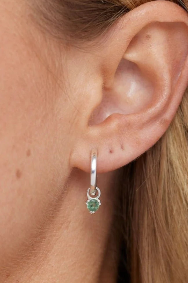 ToniMay Orb Apatite Earring Charm, Silver