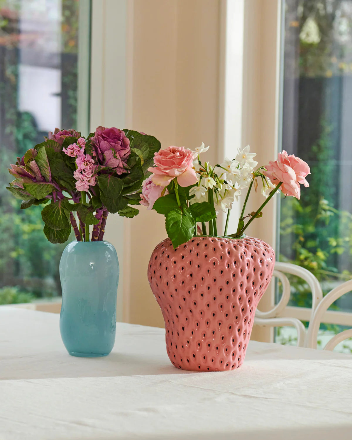 Kip & Co Pineberry Vase, Pink