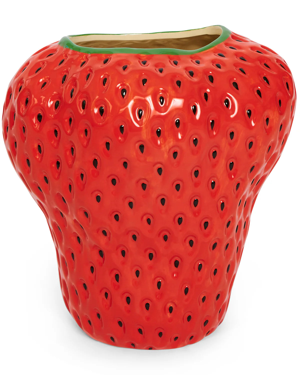 Kip & Co Strawberry Vase, Red