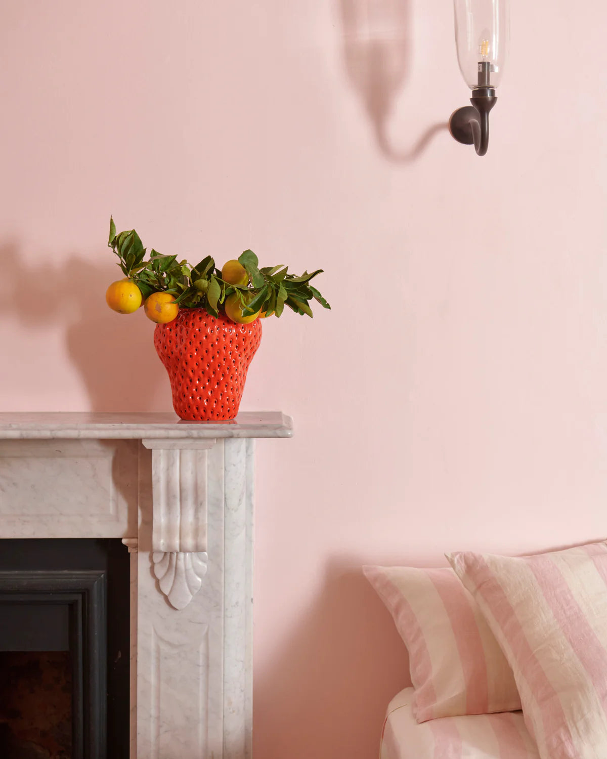 Kip & Co Strawberry Vase, Red