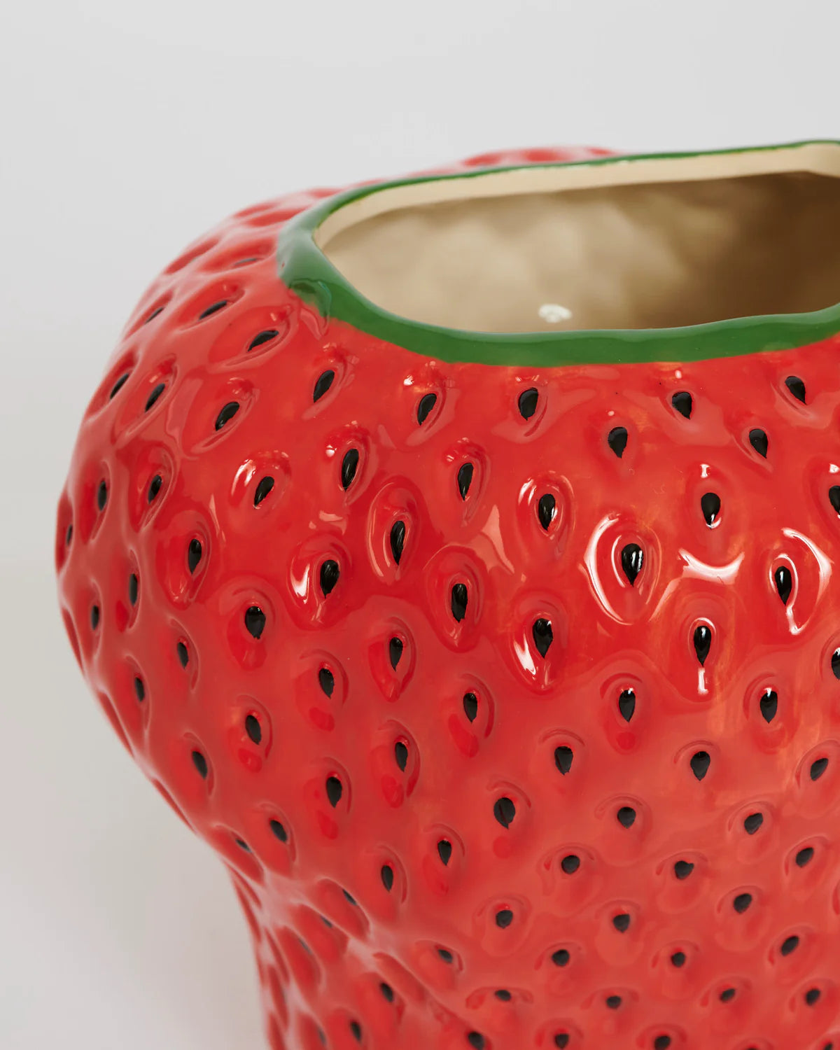 Kip & Co Strawberry Vase, Red