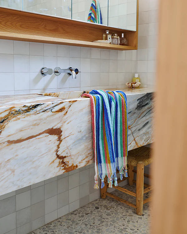 Kip & Co Turkish Bath Towel, Madeira Stripe
