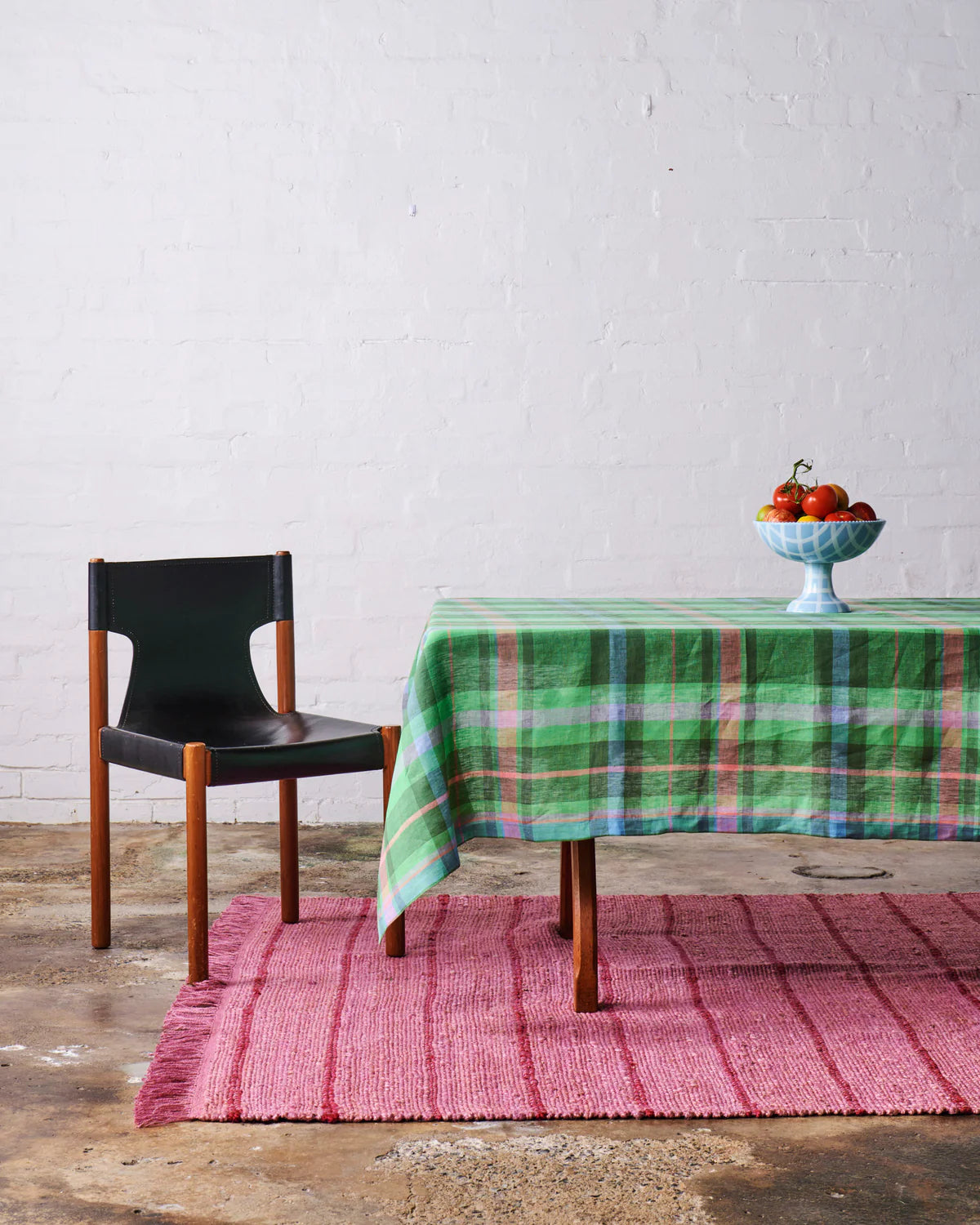 Kip & Co Linen Tablecloth Large Rectangular, Jewel Of The Nile Tartan