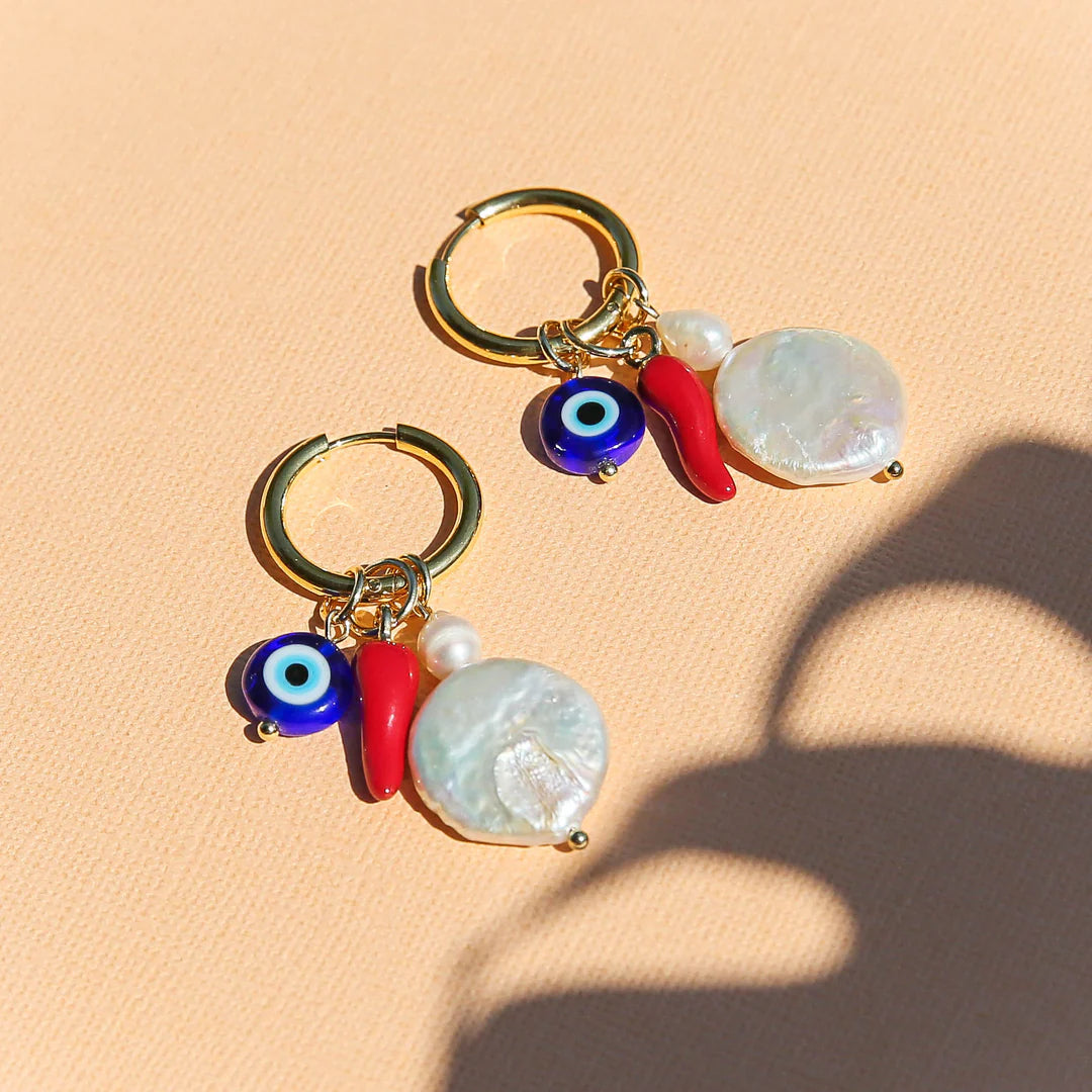 Kingston Huggie Hoop Earrings, Palermo