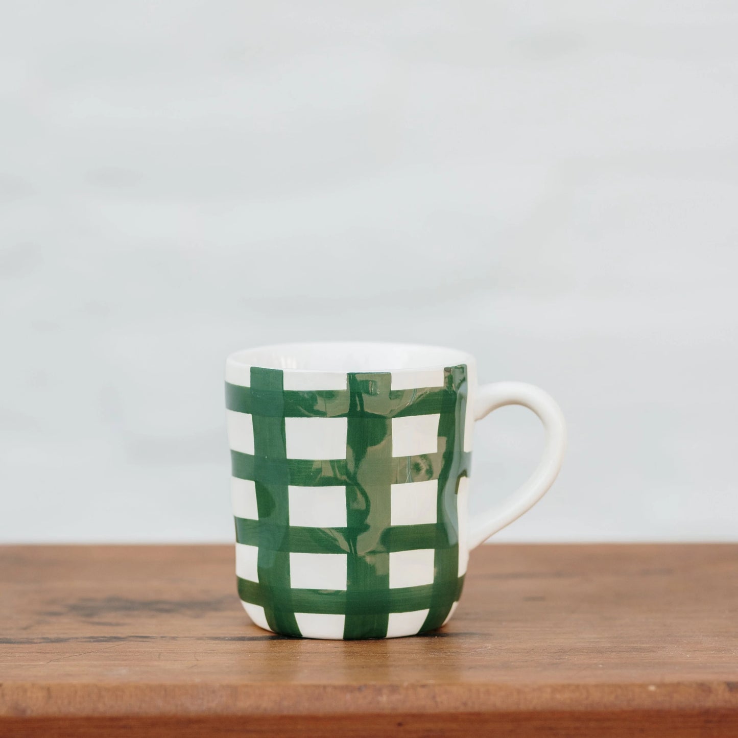 Noss & Co Mug, Emerald Green Gingham