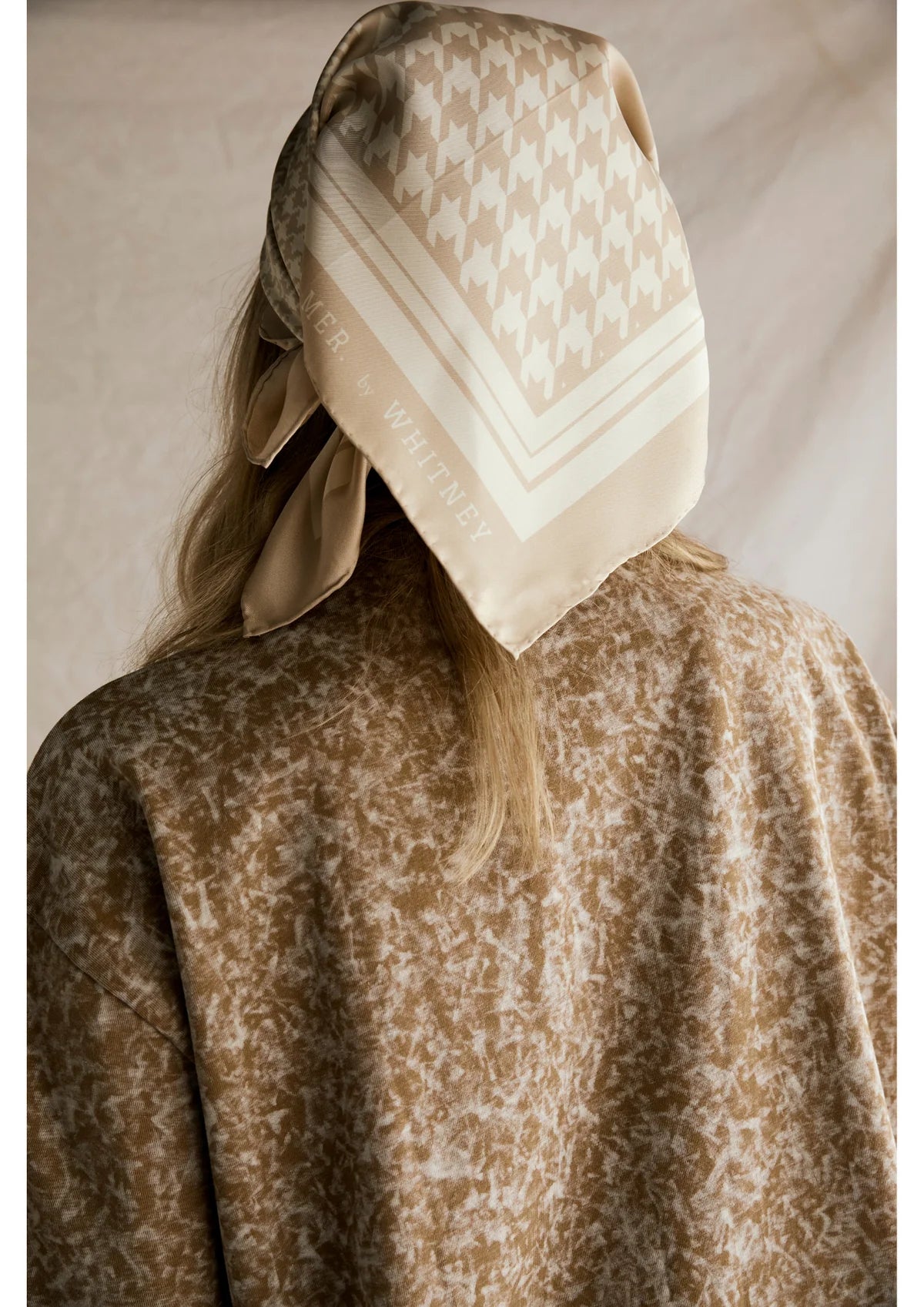 FAR MER. by Whitney Houndstooth Horse, Latte
