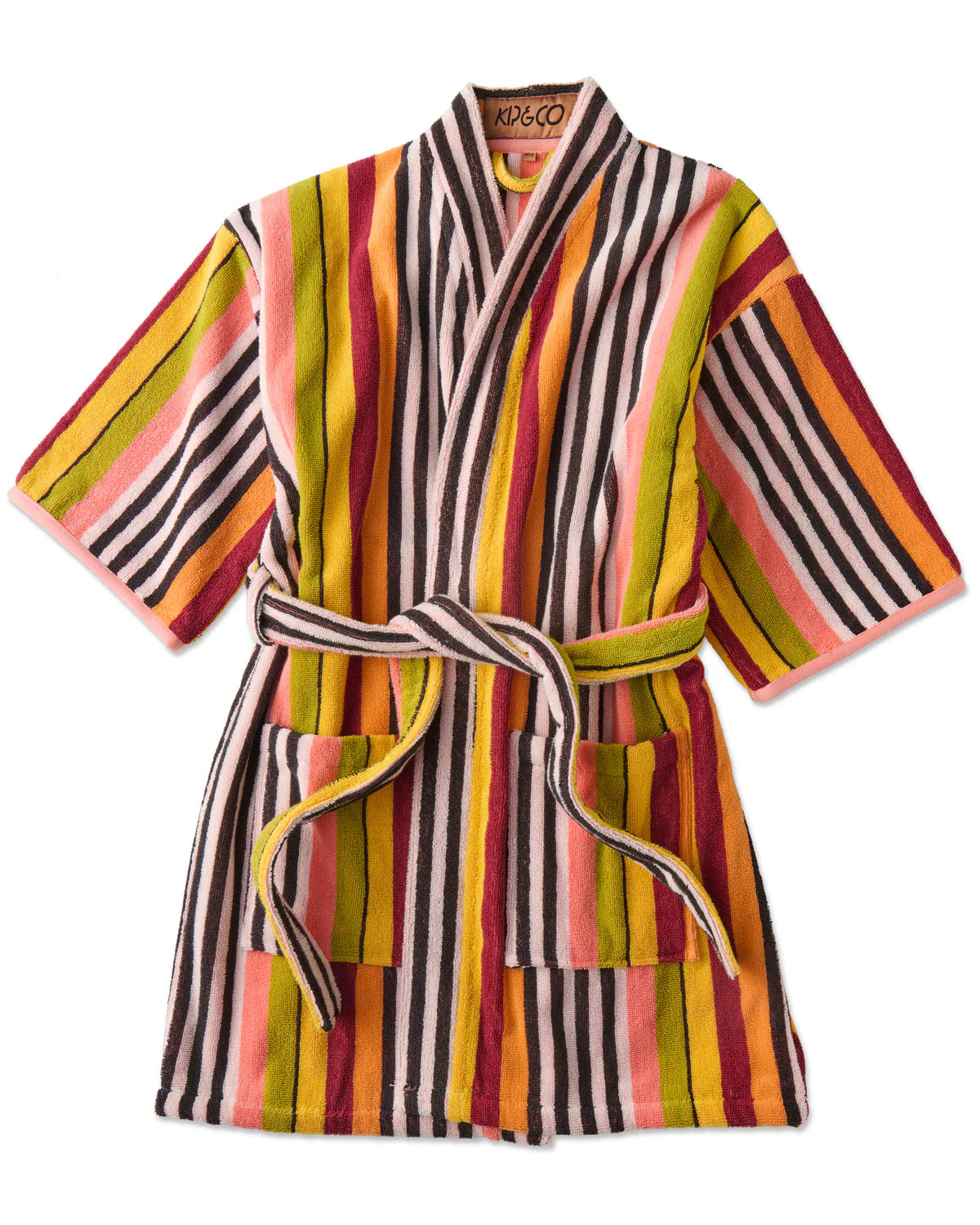 Kip & Co Terry Mini Robe, Casablanca Stripe