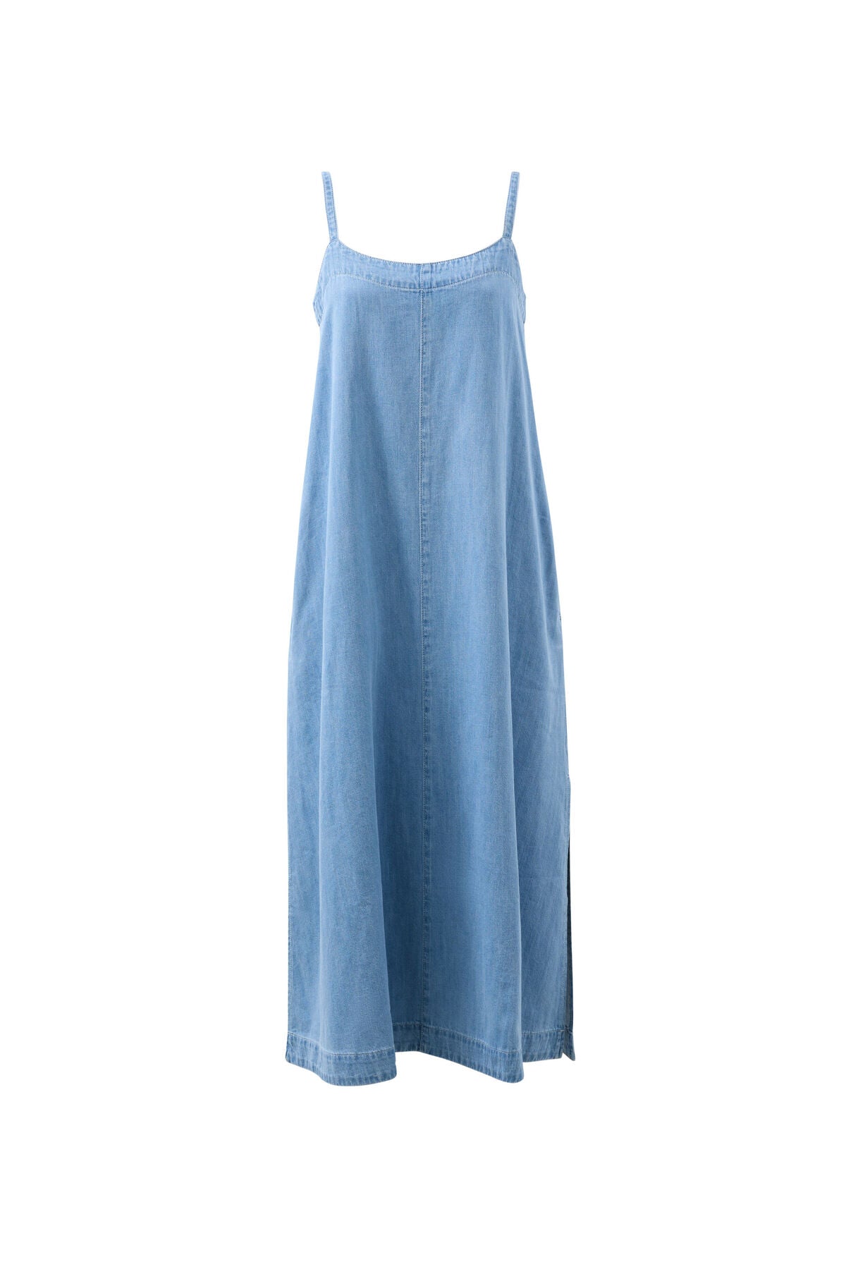 Ceres Remy Strappy Midi Dress, Vintage Blue